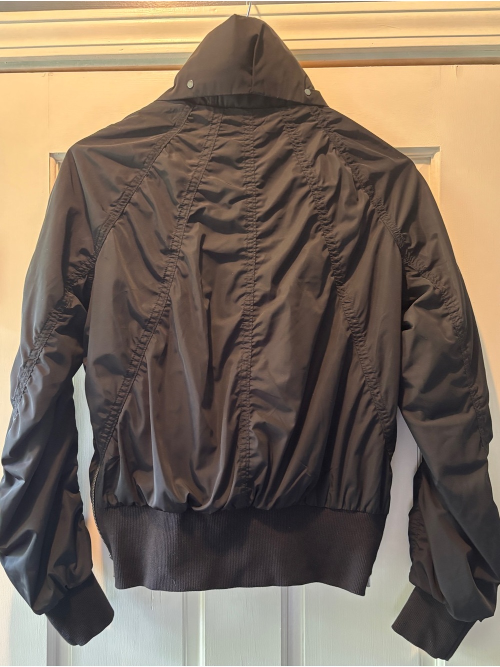 Athleta Jetset Black Women's Bomber Jacket - Picture 7 of 7